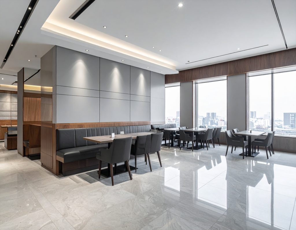 Modern restaurant or hospitality interior